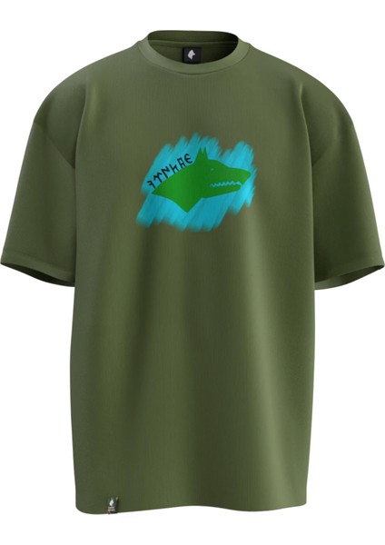 Göktürk V2 Tasarımlı Oversıze Unısex T-Shırt