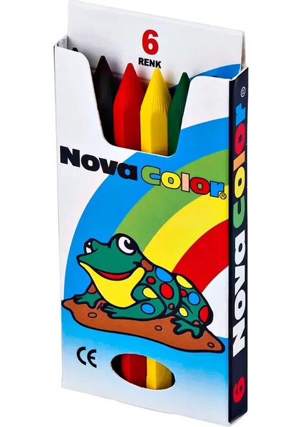 6 Renk Kısa Boya Kalemi Çok Renkli fiyatları