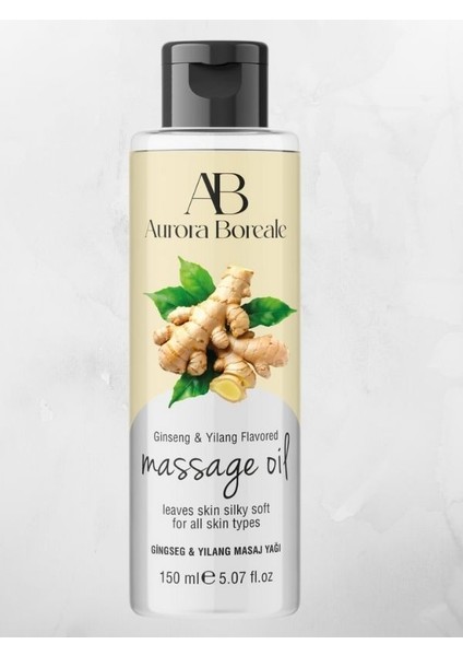 A B Ginseng ve Ylang Aromalı Masaj Yağı 150 ml Aromatik Haz Verici Masaj Jeli Süper Qsx fiyatları