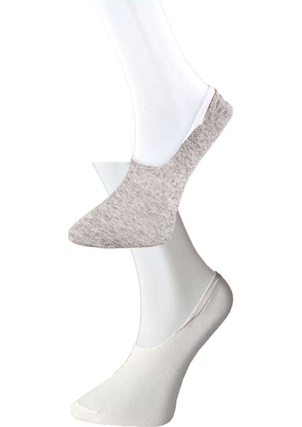 Gri ve Beyaz Erkek Babet Çorap 9 Çift modelleri