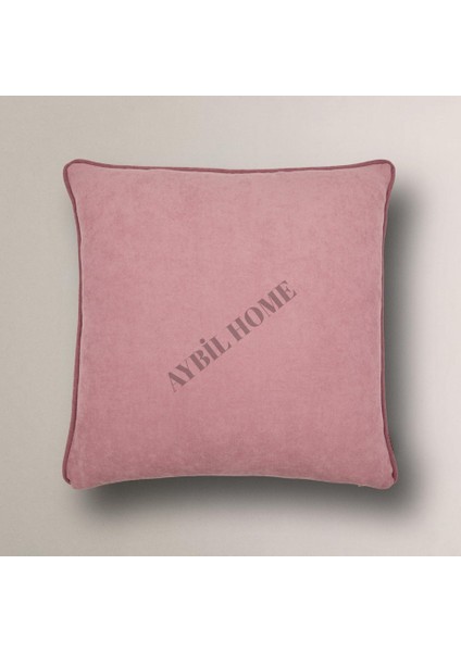 Biye Detaylı Düz Kırlent Kılıfı