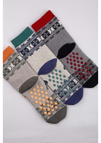 3'lü Kaydırmaz Ayı-Geyik ve Penguen Desenli Çocuk Soket Çorap fiyatları