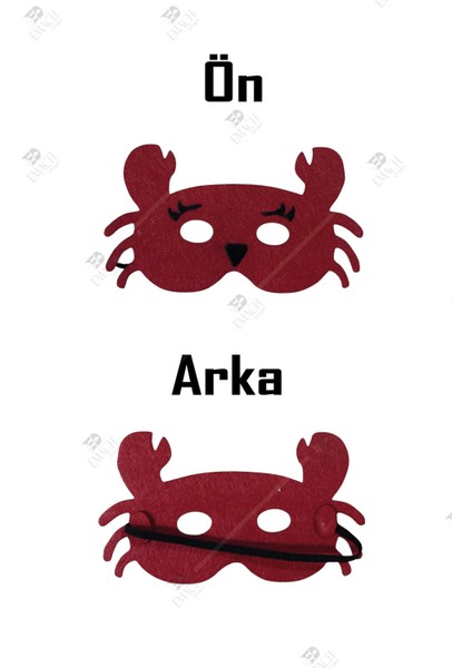 Yengeç Maske Kaliteli Keçe Hayvan Figürlü Maske fiyatları