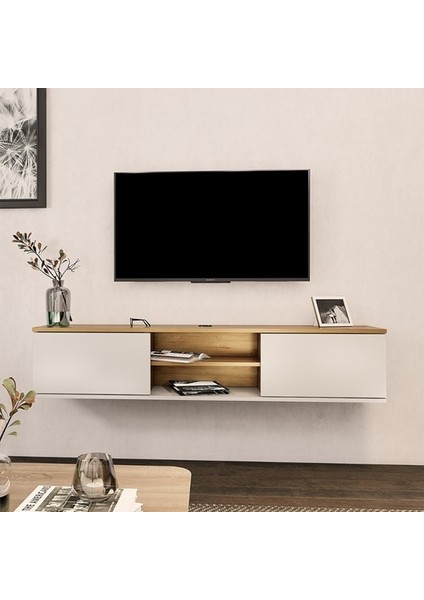 Tv Sehpası Leydi Safir Beyaz 160 cm