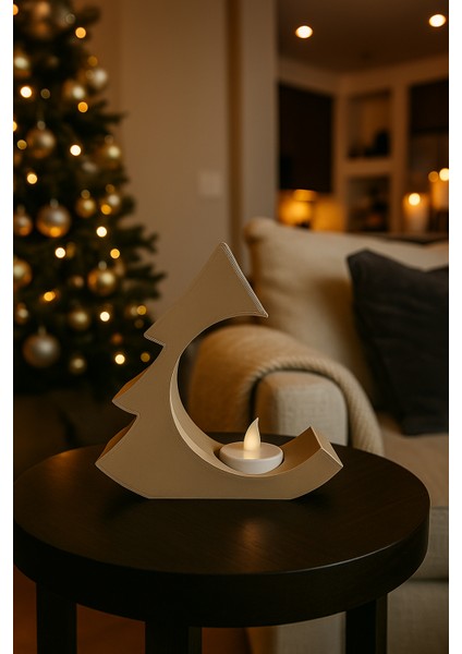 Minimalist Noel Ağacı Mumluk fırsatları