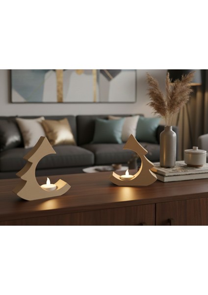 Minimalist Noel Ağacı Mumluk indirimleri