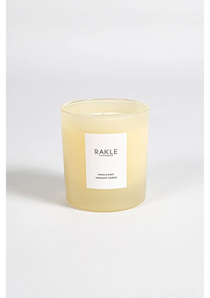 4 Adet Rakle Basic Soft Cream Vanilla Kokulu Mum Sarı 200 gr