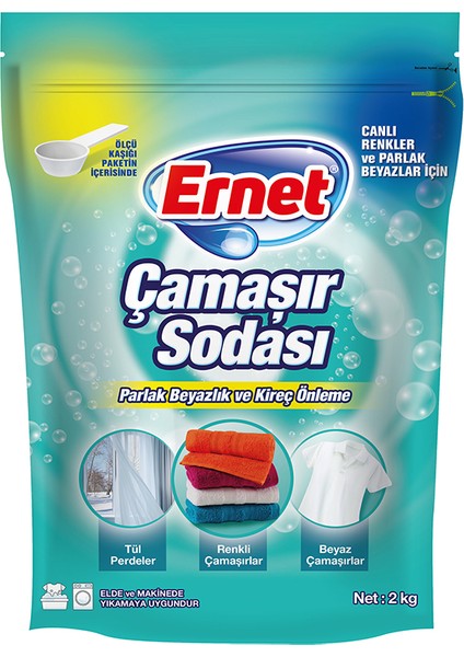 2 Adet Ernet Çamaşır Sodası 2 kg fiyatları