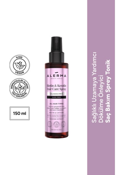 3 Adet Alerma Saç Bakım Spreyi Biotinkeratin 150 ml fiyatları