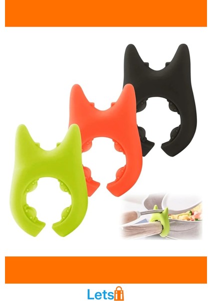 Isıya Dayanıklı Renkli Silikon Tava Tencere Kaşık Tutucu modelleri