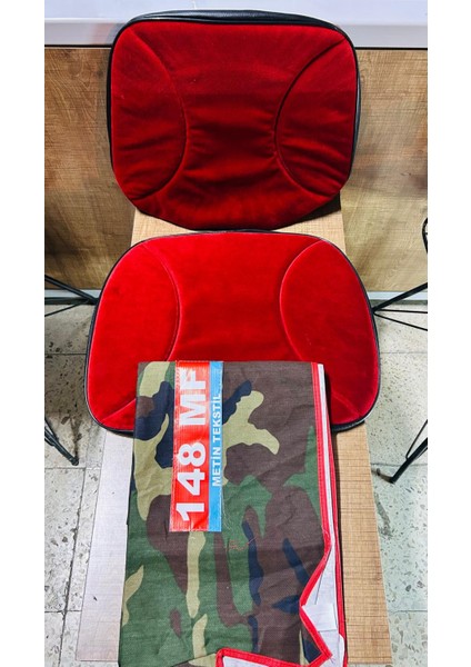 Massey Ferguson 148 Asgari Branda ve Düz Kırmızı Koltuk Kılıfı Takım fırsatları