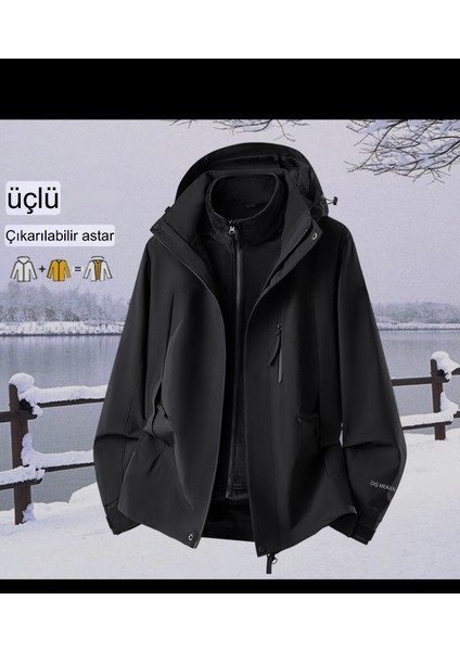 3n1 Model Outdoor Su Geçirmez Kışlık/mevsimlik Mont (Ayrılabilen Polar Sayesinde Hem Mont, Hem Polar, Hem Yağmurluk) modelleri