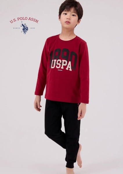 Erkek Çocuk Baskılı %100 Pamuk Pijama Takımı L1.USP.220.3.001