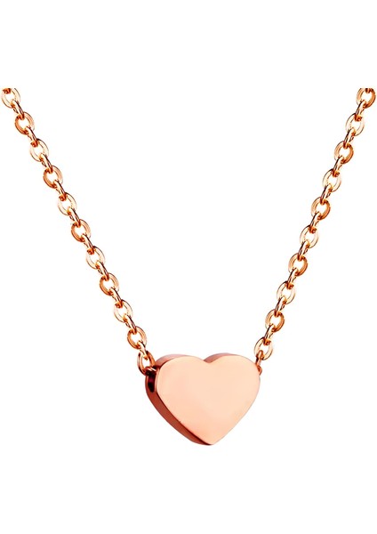 Mini Kalpli Çelik Kolye