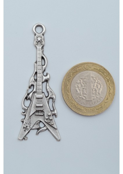 Ateşli Elektro Gitar Gümüş Kaplama Düz Zincir Kolye fırsatları