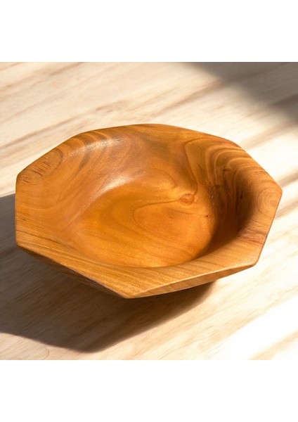 🍒 El Yapımı Kiraz Ağacından Ahşap Meyve Tabağı