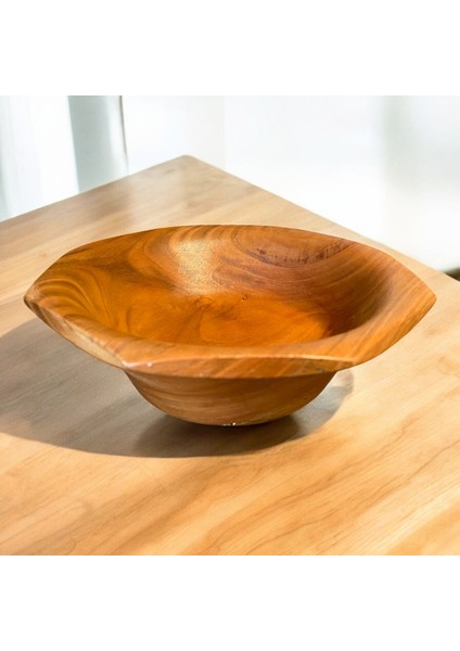 🍒 El Yapımı Kiraz Ağacından Ahşap Meyve Tabağı fırsatları