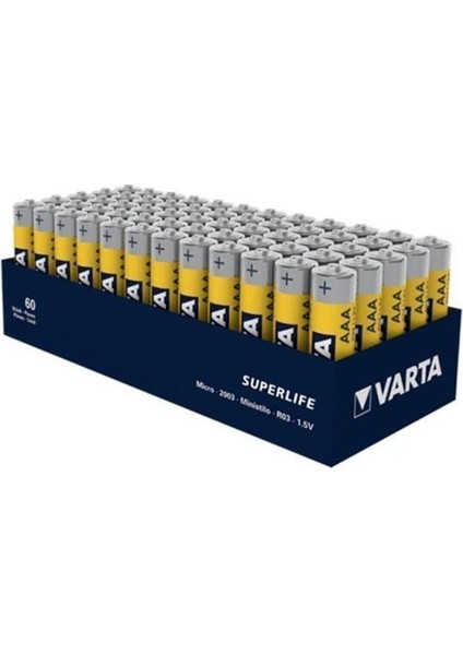 Superlıfe Çinko Aaa Ince Kalem Pil 60LI Paket (800800)