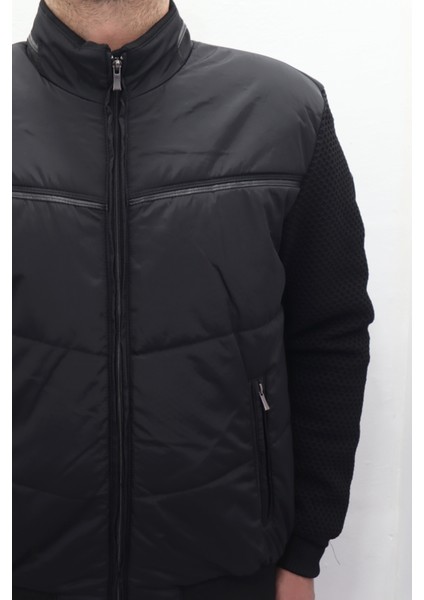 Fistan Store Erkek Hakim Yaka Spor Kesim Normal Kalıp Kolları Çelik Örgü Kışlık Mont fiyatları