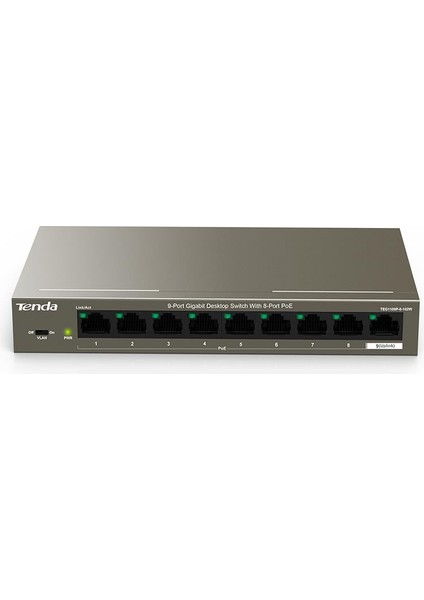 TEG1109P-8-102W 9 Port 10/100/1000 8 Port Poe 102W Yonetılemez Desktop Swıtch modelleri