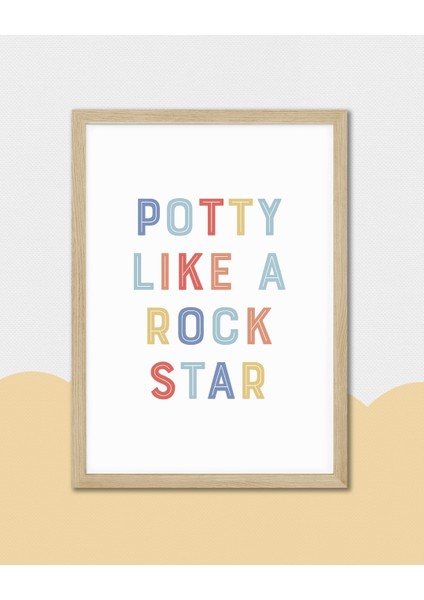 Potty Like A Rock Star 2 Dijital Baskı Çocuk Posteri (Çerçevesiz) fırsatları
