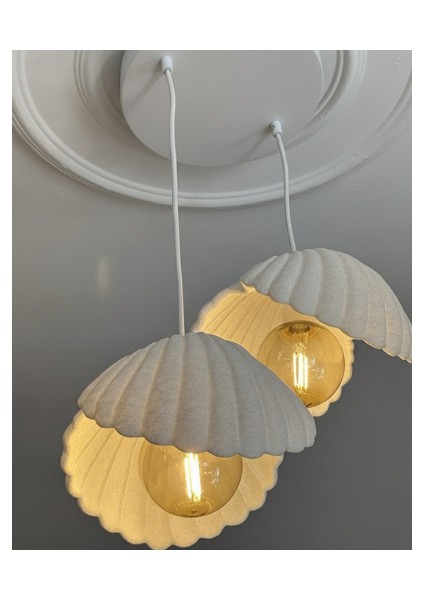 Inci Beton Görünümlü Iskandinav & Bohem Tarz 2’li Sarkıt Avize-Profesyonel Tasarım,gün Işığı Ampul Içerir modelleri