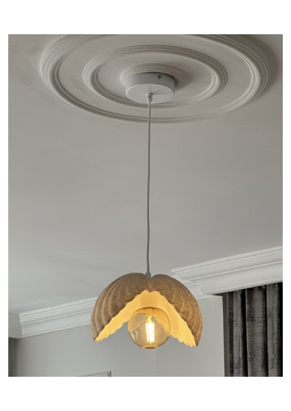 Inci Beton Görünümlü Iskandinav &bohem Tarz Tekli Sarkıt Avize–profesyonel Tasarım,gün Işığı Ampul Içerir fiyatları