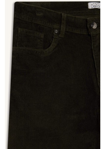 Regular Fit Fitilli Kadife Pantolon F3800AX25AU indirimleri