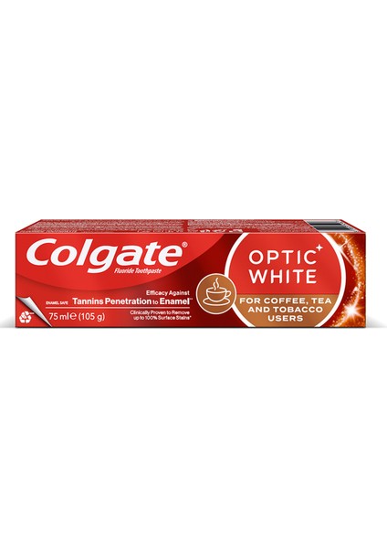 Optic White Kahve Çay Tütün Kullananlar Için 75ML 2 Adet