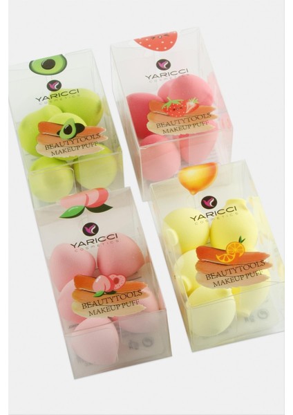 5 Adet Meyveli Minik Makyaj Süngeri