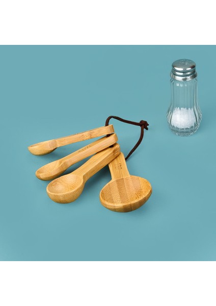 Bambu Ölçü Kaşığı Seti - Açık Kahverengi fiyatları