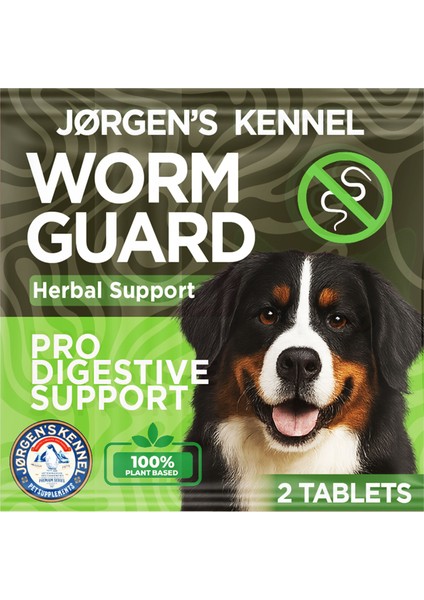 Köpek Için %100 Iç Parazit Tableti Bitkisel ve Hapı 2 Tablet| Bağırsak Sağlığı & Sindirim Desteği