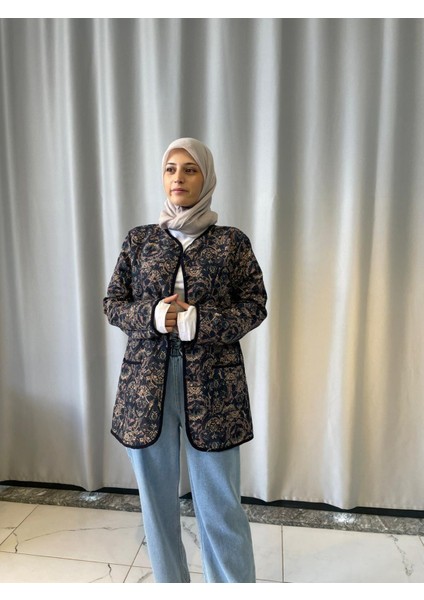 Tesettür Etnik Desen Ceket