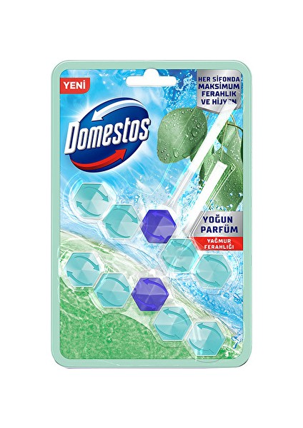 3 Adet Domestos Wc Temizleyici Blok 2x5'li Güç Yağmur Ferahlığı