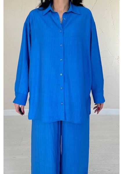 Saks Alice Gömlek ve Bol Kesim Pantolon Takım modelleri