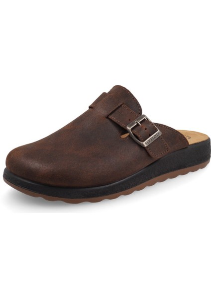 Erkek Terlik/ Panduf ( Ev ) 52 722 Ul Fly Flot Leather Man Slıpper 2507-DARK Brown fiyatları