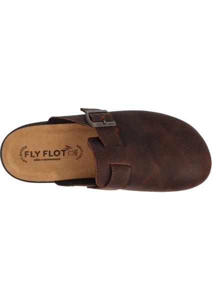 Erkek Terlik/ Panduf ( Ev ) 52 722 Ul Fly Flot Leather Man Slıpper 2507-DARK Brown fırsatları