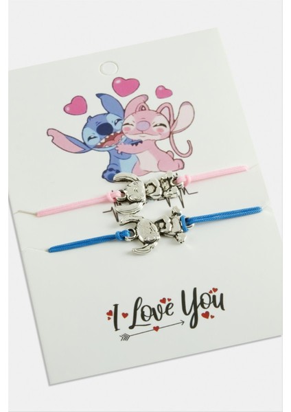 2 Adet Çzgflm Karakteri Ip Bileklik