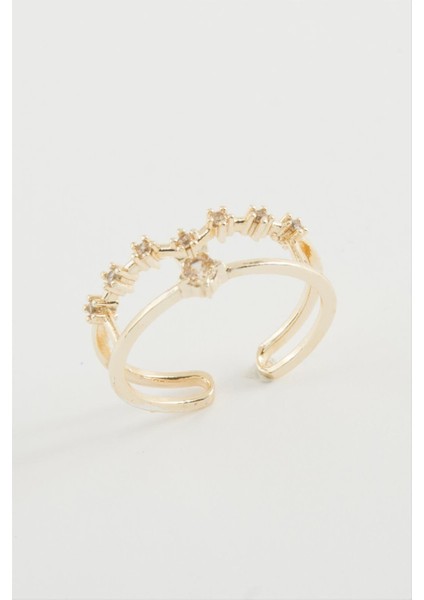 Yıldız Zirkon Taşlı Yüzük