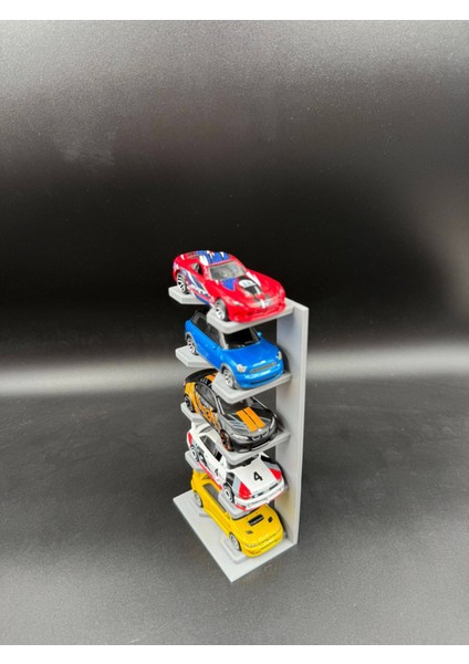 1:64 Ölçek Araç Sergileme Standı - 5 Araçlık - Gri indirimleri