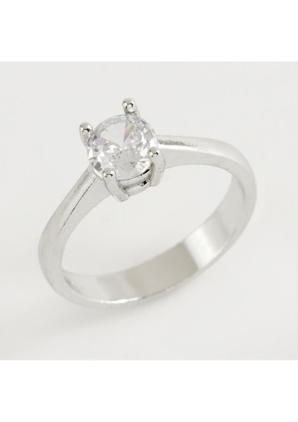 Zirkon Tek Taşlı Yüzük