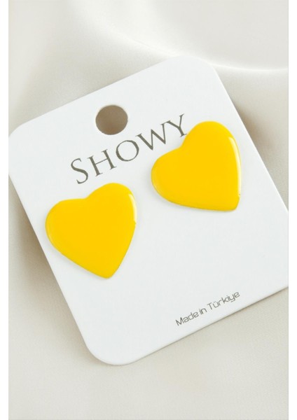 Kalp Yeni Sezon Mineli Küpe