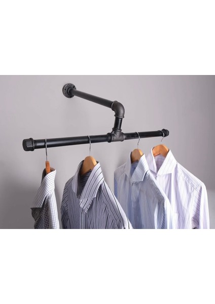 T-Type Demir Boru Duvar Askısı