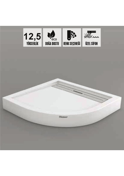 Drop Oval Dus Teknesi H=12,5 Cm, Monoblok fiyatları