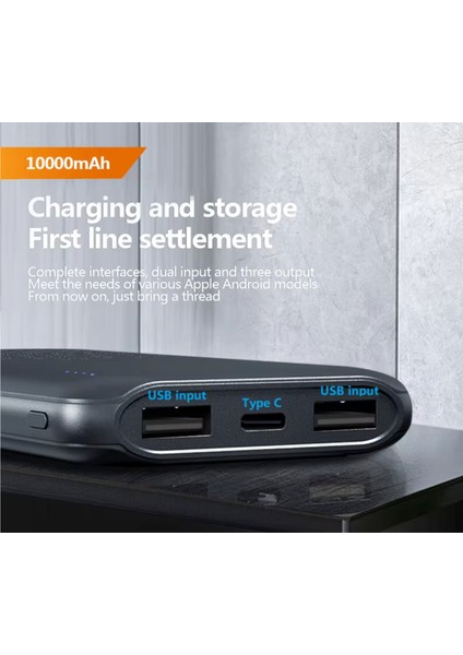 Ultra Hızlı Şarj 3 Çıkışlı Akım Sıcaklık Korumalı Powerbank Şarj Cihazı Telefon Tablet Uyumlu 22.5W 10.000 Mah modelleri