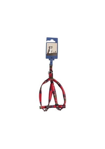 Beeztees Eastland 206111 Köpekler Için Bez Tasma, Kırmızı-Siyah