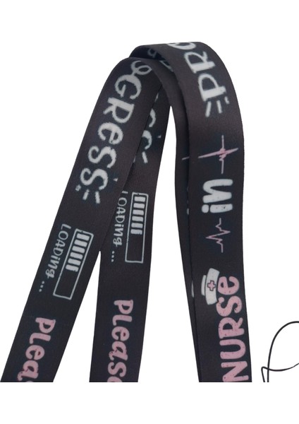 Hemşire Yükleniyor Nurse In Progress Kart Askısı Yaka Kartı Telefon Askısı Yatay Dikey Kart Koruyucu fiyatları