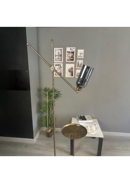 Windy Eskitme Gövde Füme Cam Lambader U Tepsili Makas Gövde Modern Oturma Odası indirimleri