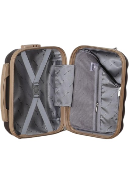 Polipropilen 3'lü Valiz Seti Büyük & Orta & Makyaj V305