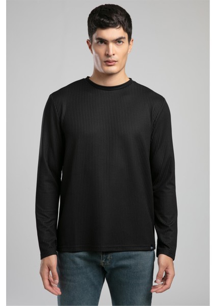 Wayne Erkek O Yaka Sweatshirt Siyah fiyatları